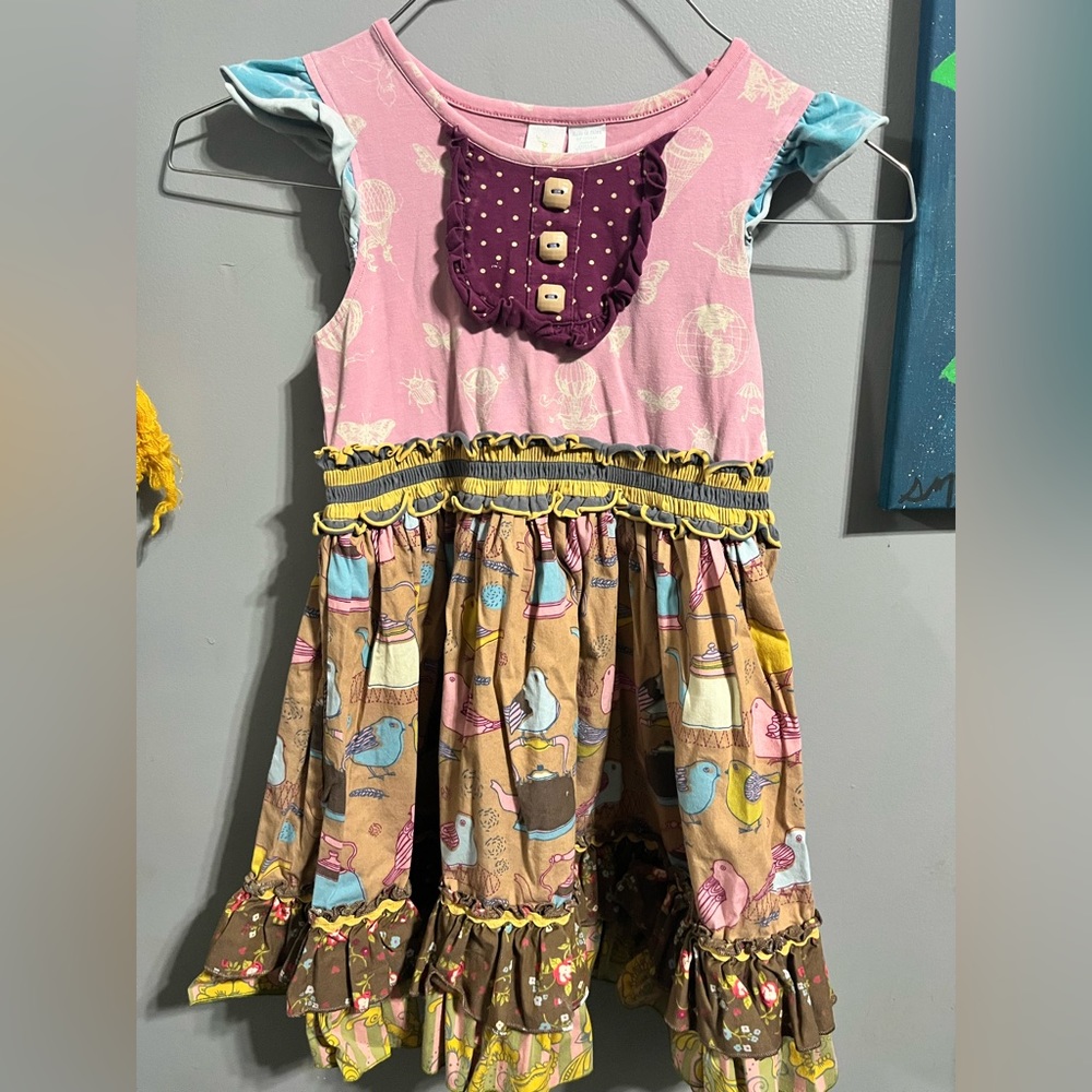 Matilda Jane Girls dress size 6 Paint By Numbers GUC